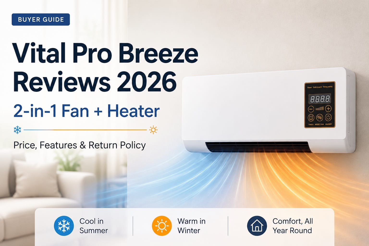Vital Pro Breeze Reviews 2026: Why Heat-Weary Buyers Are Turning to This 2-in-1 Cooling Fan for Fast, Room-by-Room Comfort 