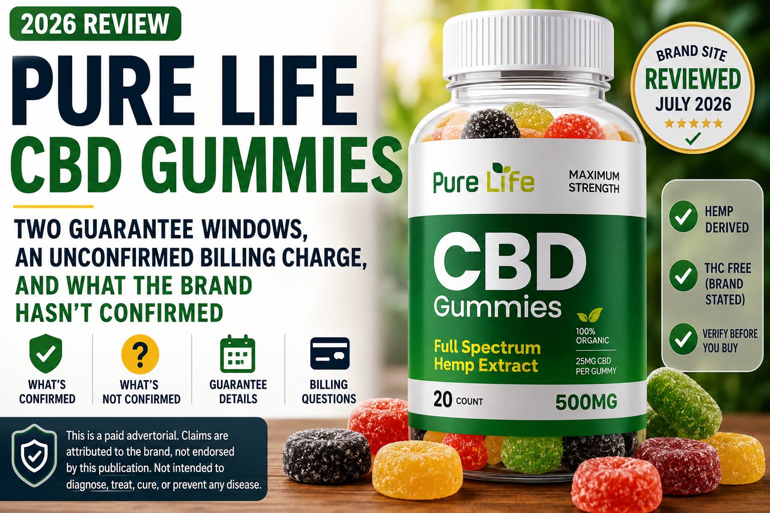Pure Life CBD Gummies Reviews & Complaints 2026: Why First-Time CBD Buyers Are Taking a Closer Look Before Ordering