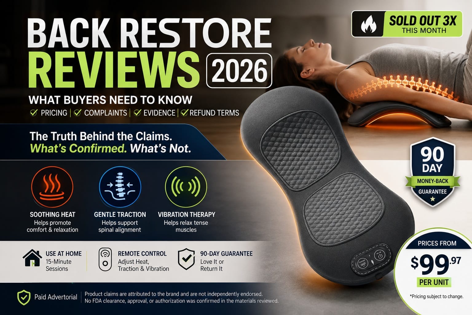 Back Restore Reviews and Complaints 2026: The 3-in-1 Back Comfort Device Turning Heads Before Buyers Order