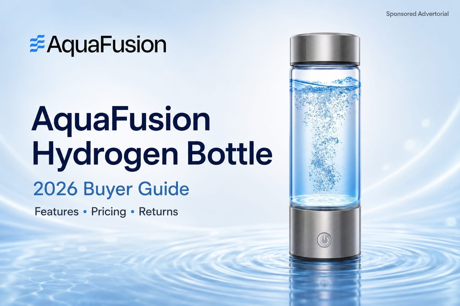 AquaFusion Hydrogen Bottle Reviews & Complaints 2026: The $55.99 Hydrogen-Water Upgrade Buyers Are Comparing