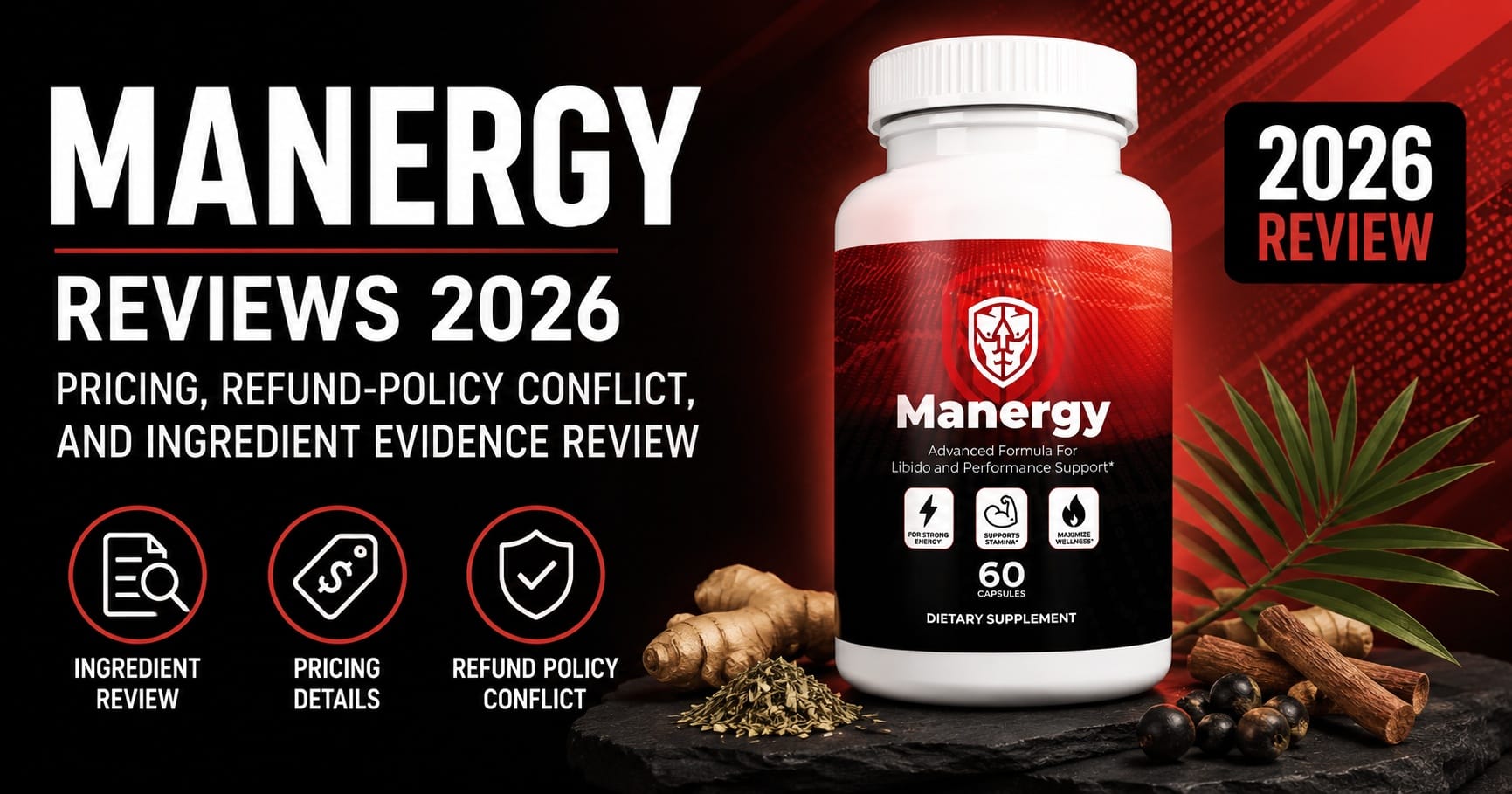 Manergy Reviews 2026: Ingredients, Price, Refund Policy & Scientific Evidence Explained