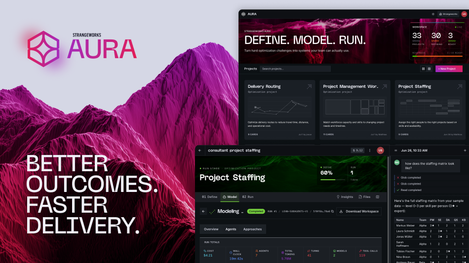 Strangeworks Reveals Aura, the System Behind Faster, Repeatable Enterprise Optimization.