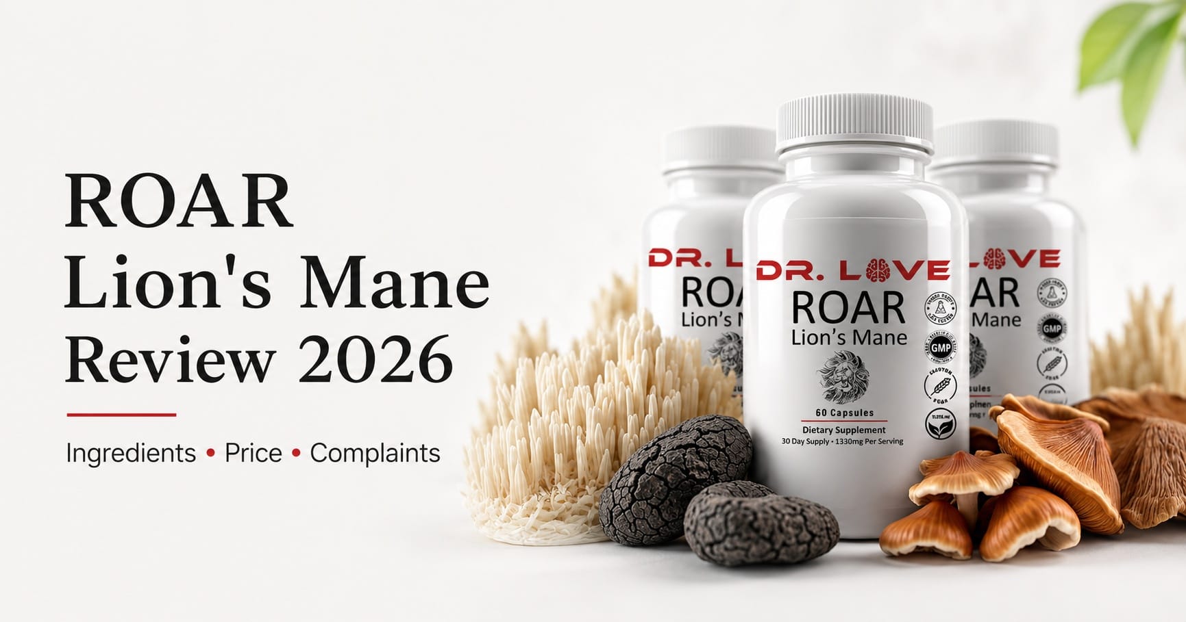 Dr. Love ROAR Lion's Mane Reviews & Complaints 2026: Is This the Brain-Support Upgrade Adults Over 45 Are Looking For?
