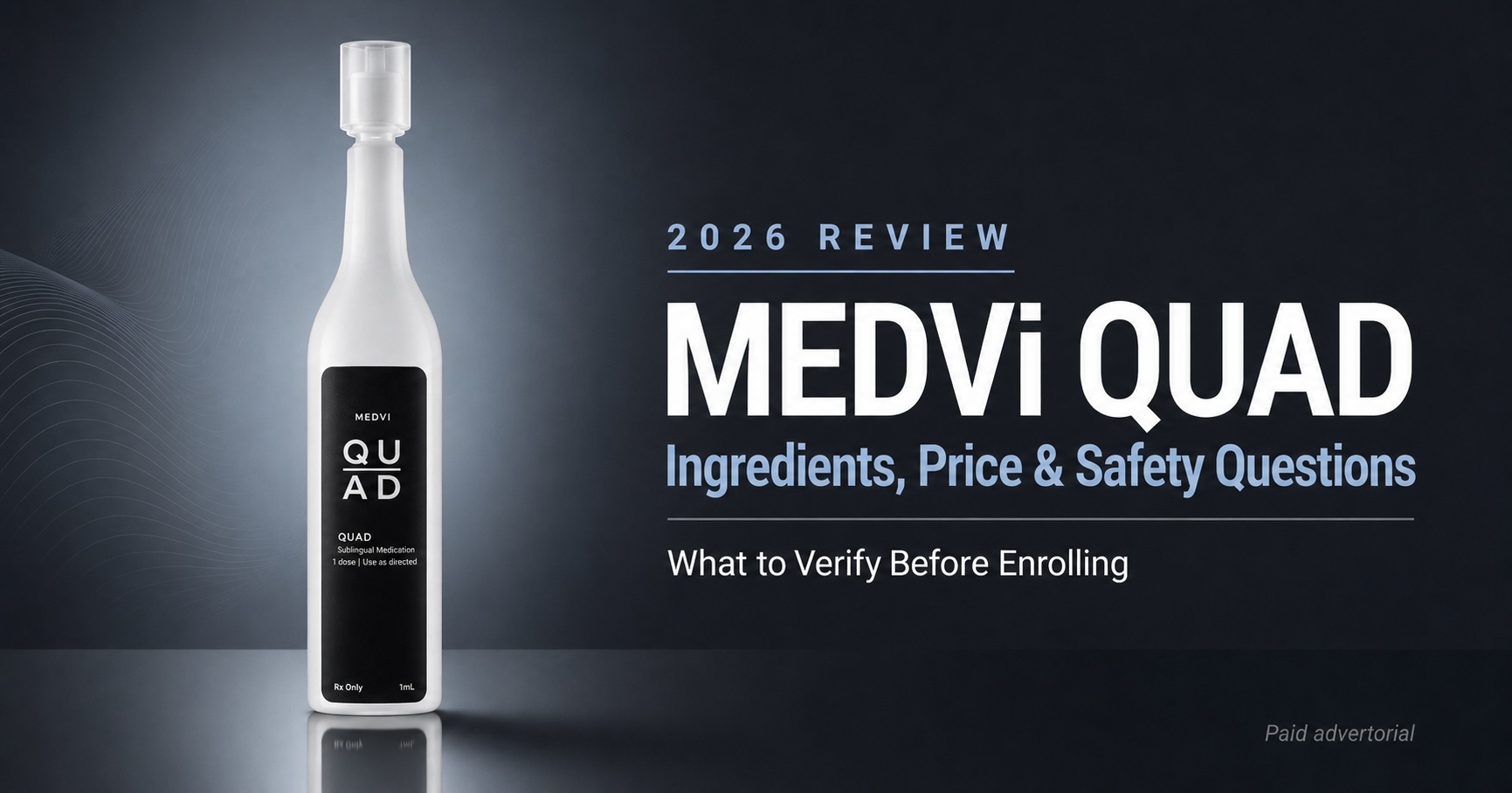 MEDVi QUAD Formula Now Includes PT-141 and L-Citrulline with Sildenafil and Tadalafil: New QUAD 4-in-1 Compounded ED Treatment