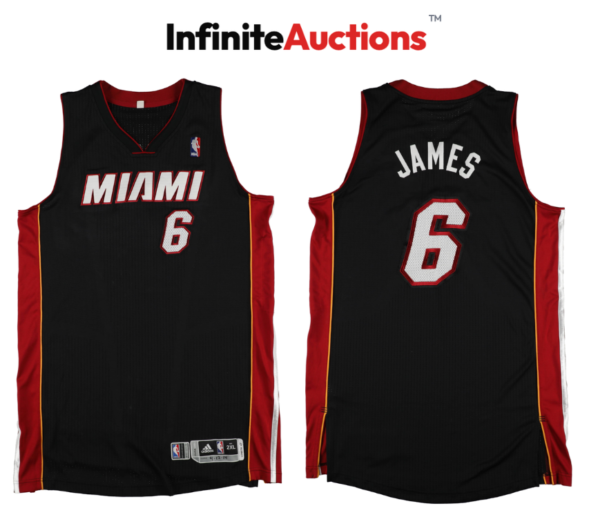 As LeBron Dominates Fanatics Fest This Weekend, His Record-Setting 2014 Miami Heat Jersey Shines at Infinite Auctions
