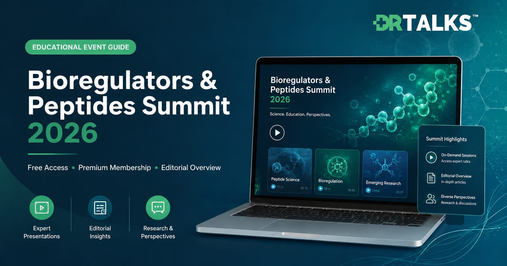 Bioregulators & Peptides Summit 2026: Is This the Free Peptide Education Event Health-Conscious Adults Have Been Waiting For?