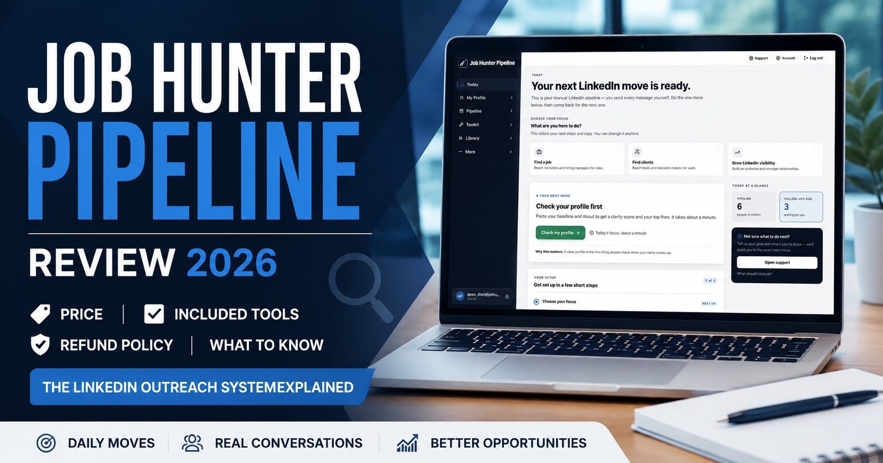 Job Hunter Pipeline Reviews 2026: The $37 LinkedIn Outreach System for Job Seekers Ready to Stop Applying Blind