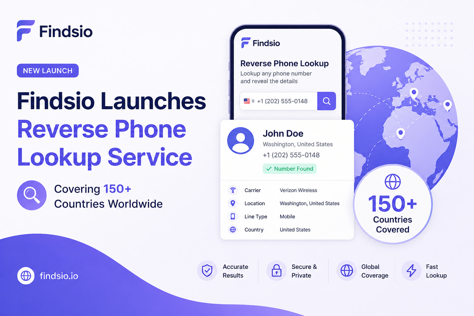 Findsio Launches Reverse Phone Lookup Service Covering 150+ Countries