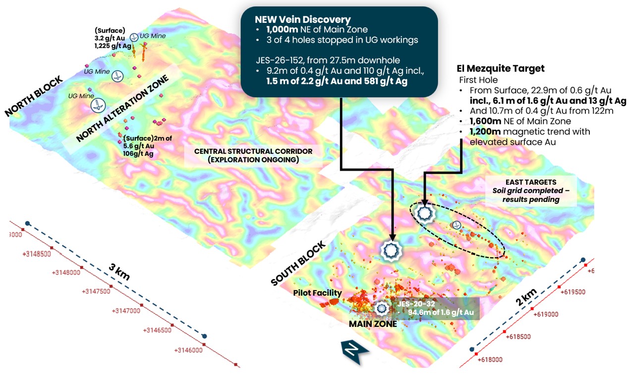 Tocvan Discovers New High-Grade At-Surface Silver-Gold Zone 900 m East of Pilot Facility at Gran Pilar Project