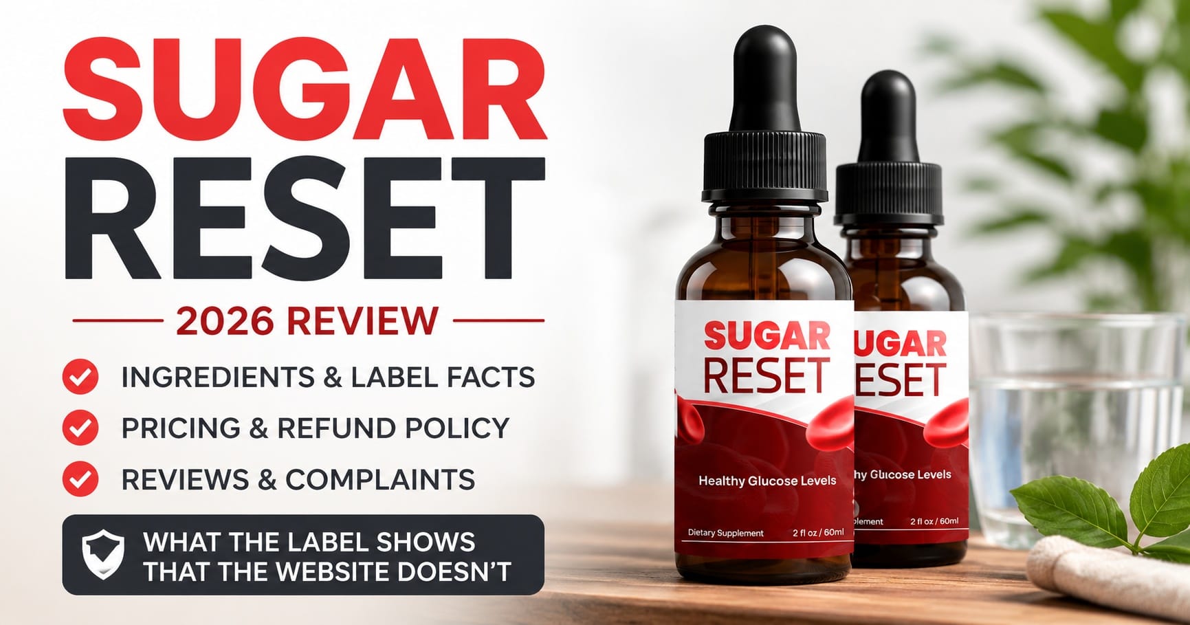 Sugar Reset Reviews and Complaints 2026: Ingredients, Pricing and Label Questions Examined