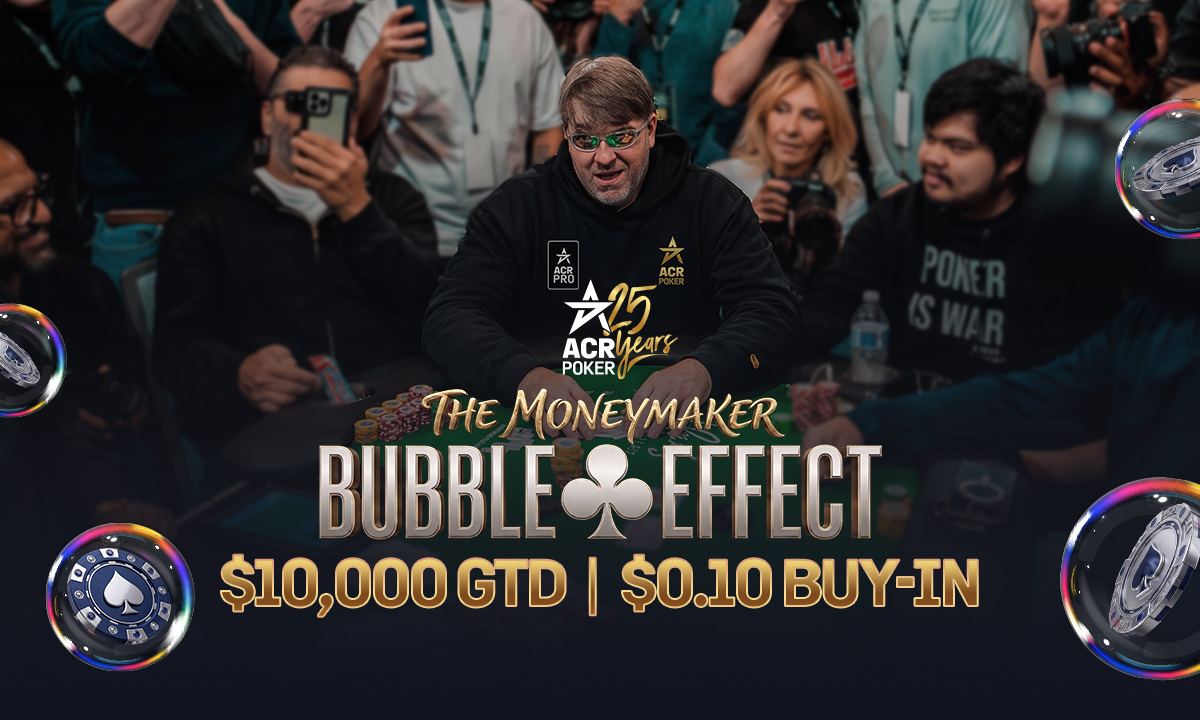 Moneymaker Bubble Effect Tournament Runs on Americas Cardroom