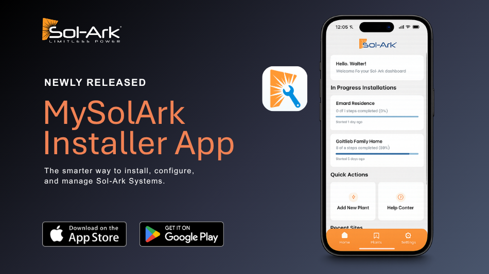 Sol-Ark Launches MySolArk Installer App to Streamline Solar Plus Storage Commissioning and Project Management 