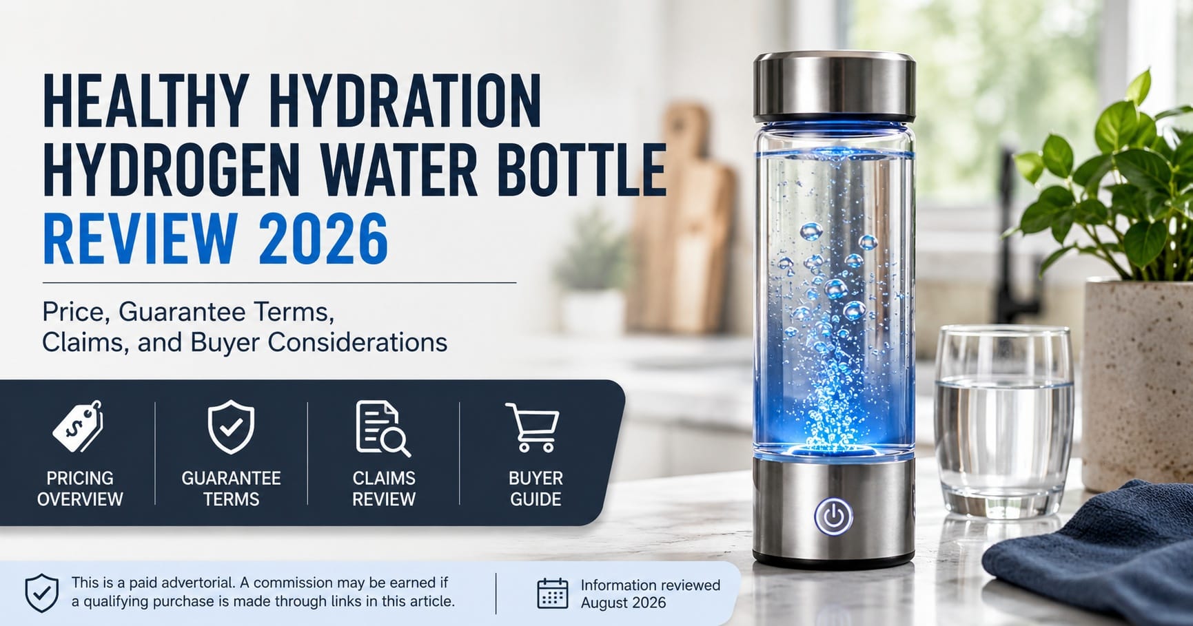 Healthy Hydration Hydrogen Water Bottle Reviews 2026: Is This the Hydrogen-Water Upgrade Ordinary Bottles Can't Deliver?