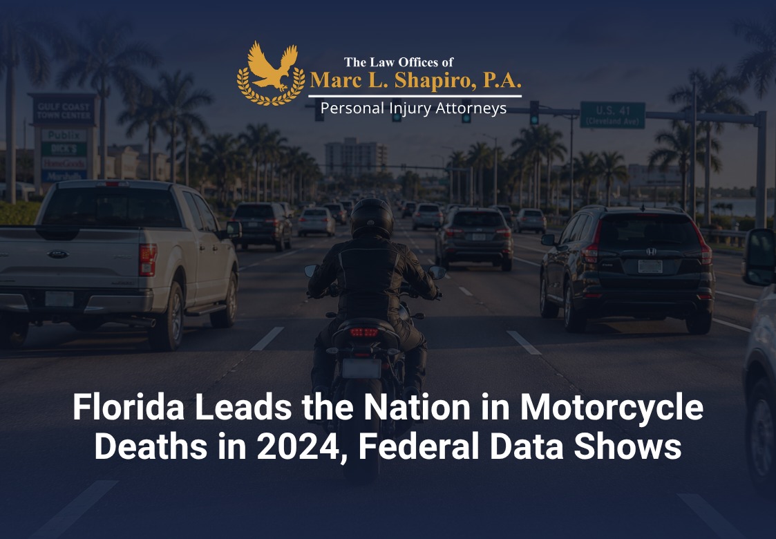 Florida Leads the Nation in Motorcycle Deaths in 2024, Federal Data Shows
