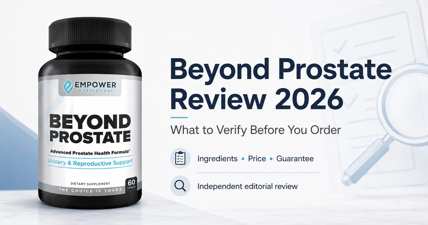 Beyond Prostate Reviews & Complaints 2026: Legit or Scam? Formula, Pricing, and Claims Fact-Checked