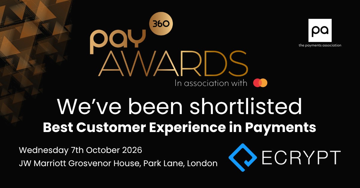 Ecrypt Inc. Named Finalist in the 2026 PAY360 Awards for "Best Customer Experience Solution"