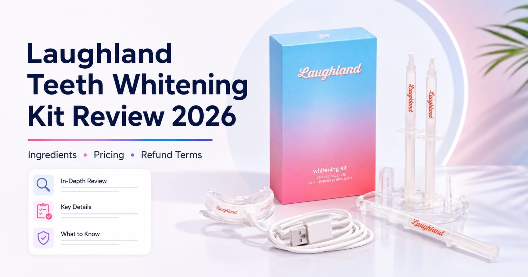 Laughland Teeth Whitening Reviews and Complaints: Stain-Conscious Buyers Discover the 6-Day LED Kit Designed for a Brighter-Looking Smile