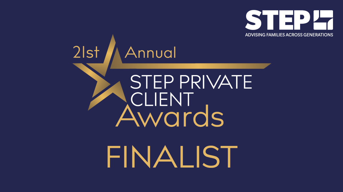 Whittier Trust Named a Top Five Finalist in Two Categories of the 21st Annual STEP Private Client Awards