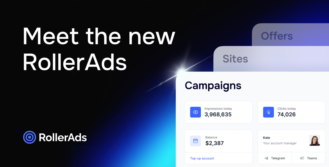 RollerAds Launches a Full-Cycle Ad Platform with Traffic, Offers, and Monetization in One Workspace