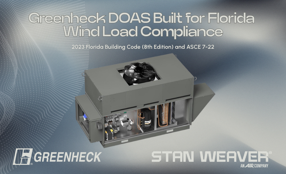 Greenheck DOAS HVAC Units Verified for Florida High-Wind Applications