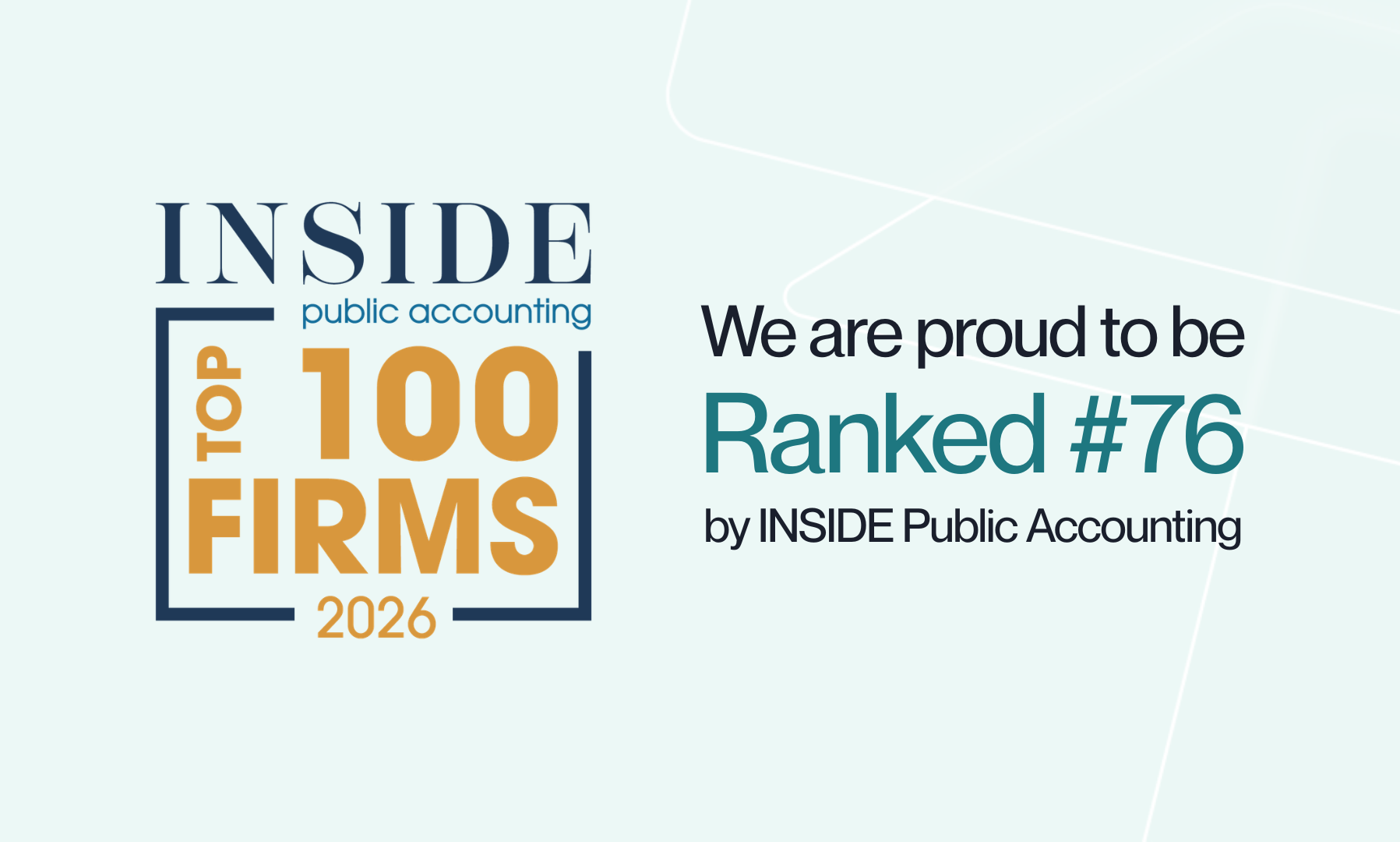 Sensiba Named 2026 Top 100 Firm by Inside Public Accounting