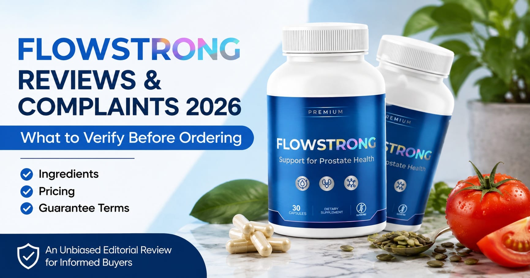 FlowStrong Reviews & Complaints: Men Over 40 Ready to Get Serious About Prostate Wellness Discover the One-Capsule Six-Ingredient Formula