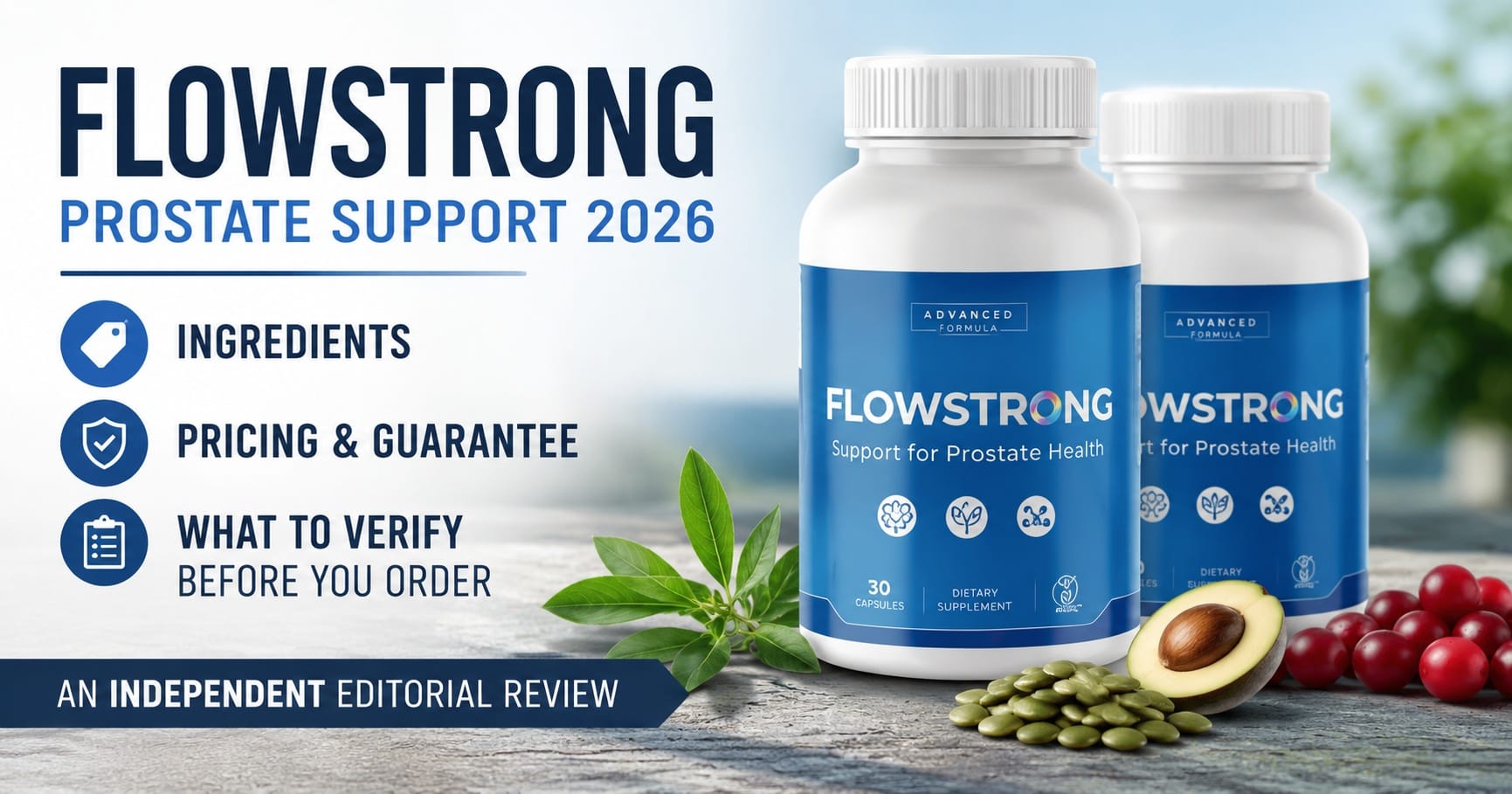 FlowStrong Review 2026: Is the One-Capsule Prostate Support Formula Right for You? What to Check First