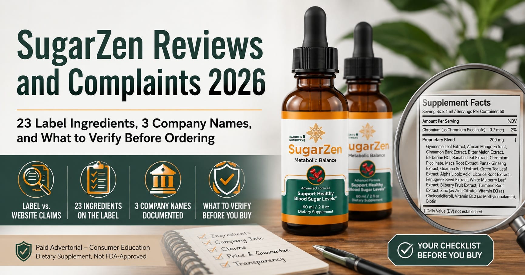 SugarZen Reviews and Complaints 2026: Could This Be the Blood Sugar Wellness Formula That Finally Fits Your Daily Routine?