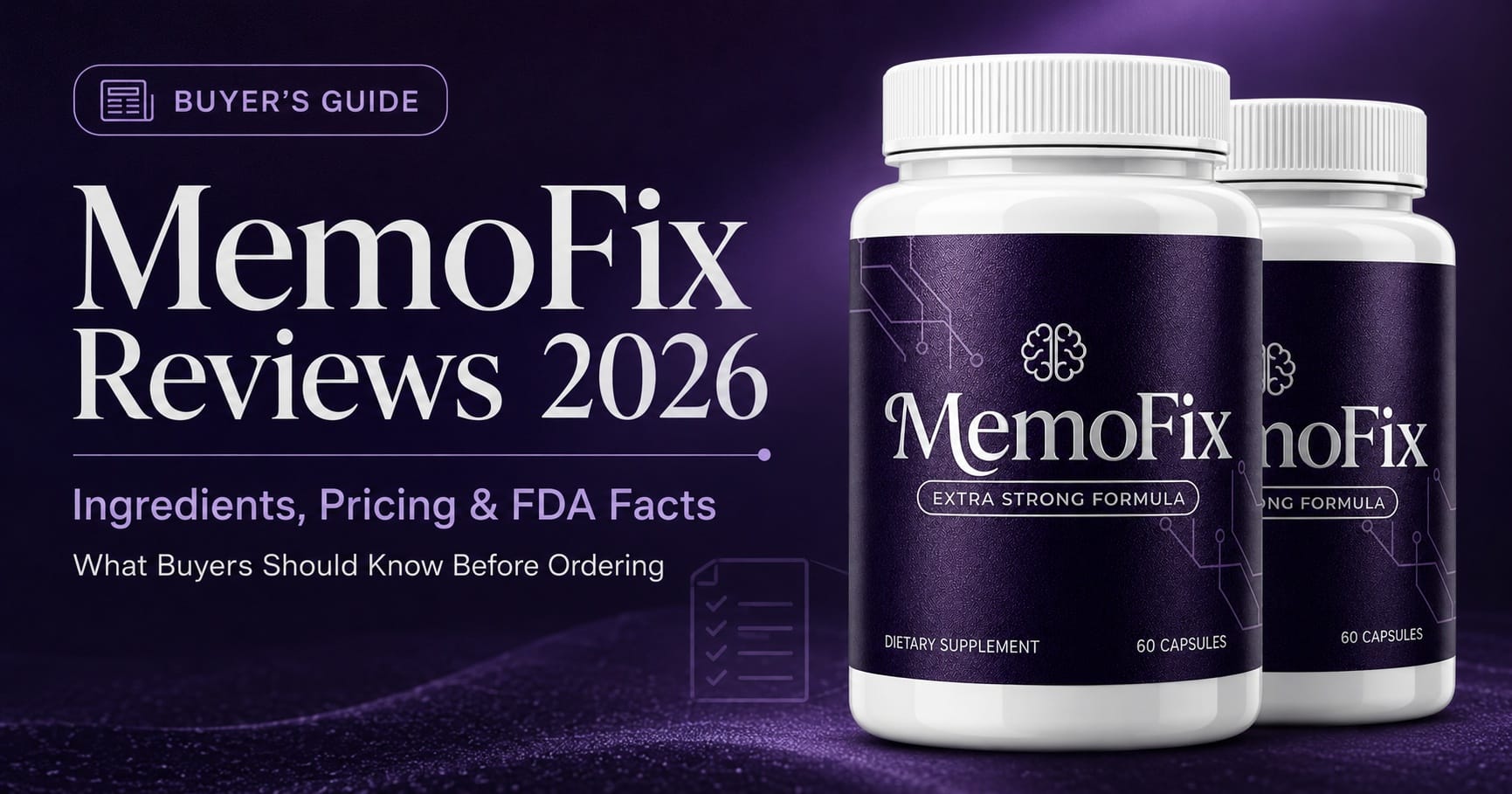 MemoFix Reviews & Complaints 2026: Ready to Make Memory Support Part of Your Daily Routine? Discover the 5-Ingredient Formula
