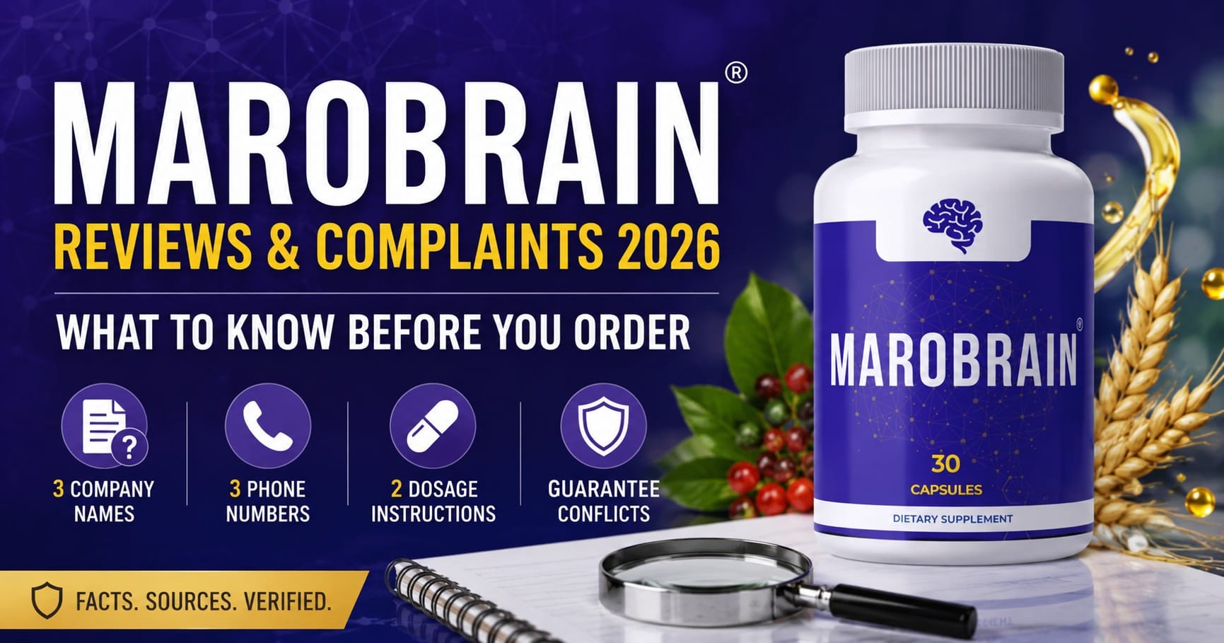 Marobrain Reviews & Complaints 2026: Ready to Take Memory Support More Seriously? Discover the 7-Ingredient Daily Cognitive Formula
