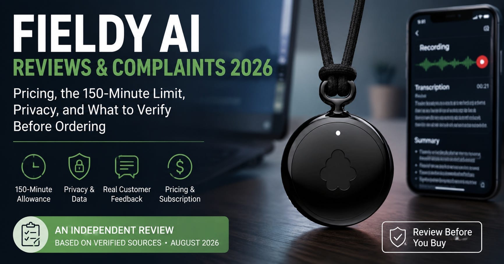 Fieldy AI Reviews & Complaints 2026: Tired of Losing the Details? Discover the Wearable AI Assistant Built for Meetings, Notes & Follow-Ups