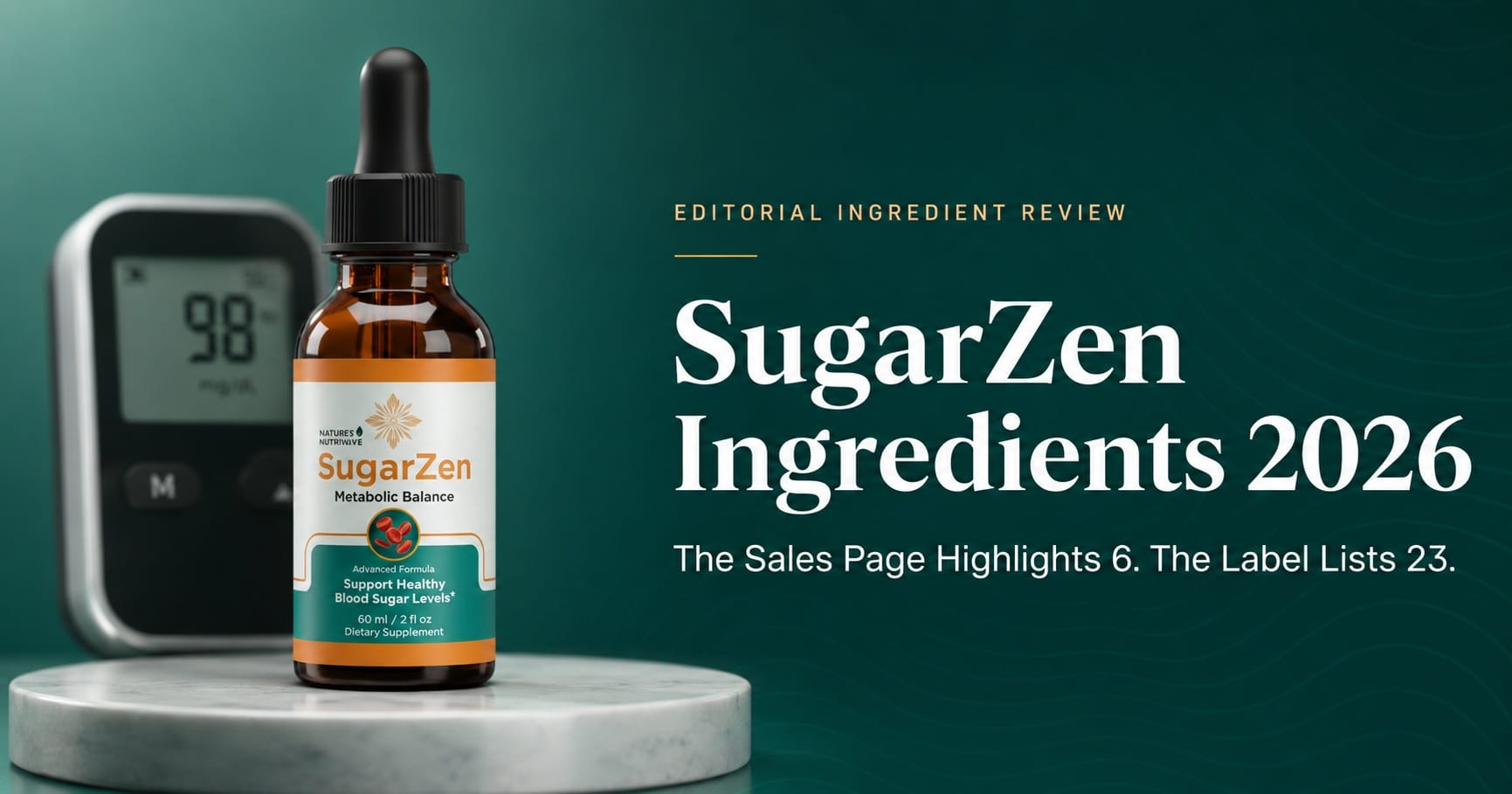 SugarZen Ingredients 2026: Still Looking for the Right Blood Sugar Wellness Routine? Discover the 23-Ingredient Liquid Formula