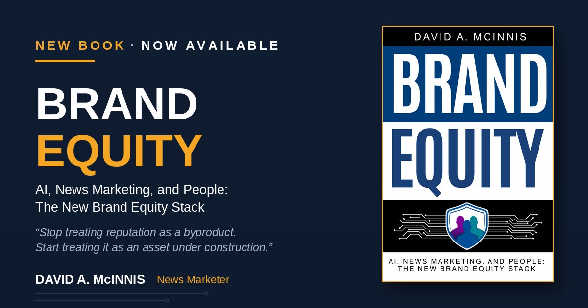 David A. McInnis Announces 'Brand Equity,' His New Book for the AI Era
