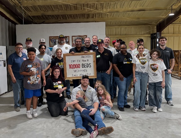 Abacus Plumbing, Air Conditioning & Electrical Helps Build Sleep in Heavenly Peace's 10,000th Bed for Houston-Area Children