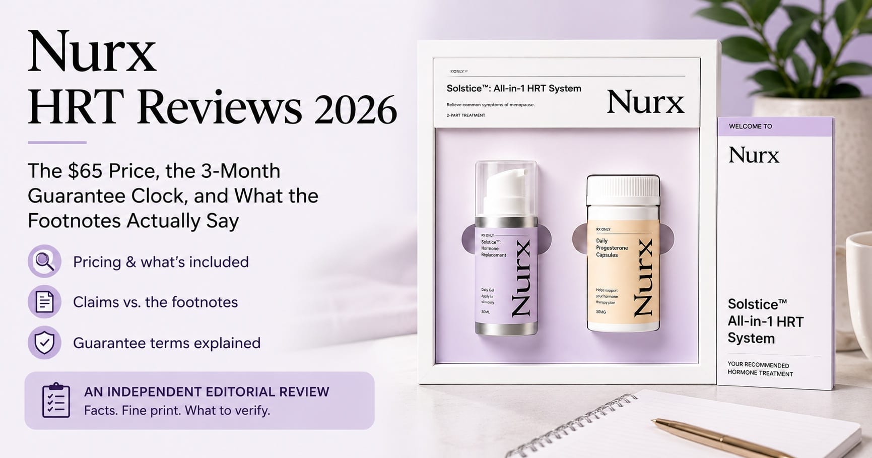 Nurx HRT Review 2026: Could Solstice Be the Convenient HRT Option You've Been Hoping to Find? See How the Online Program Works