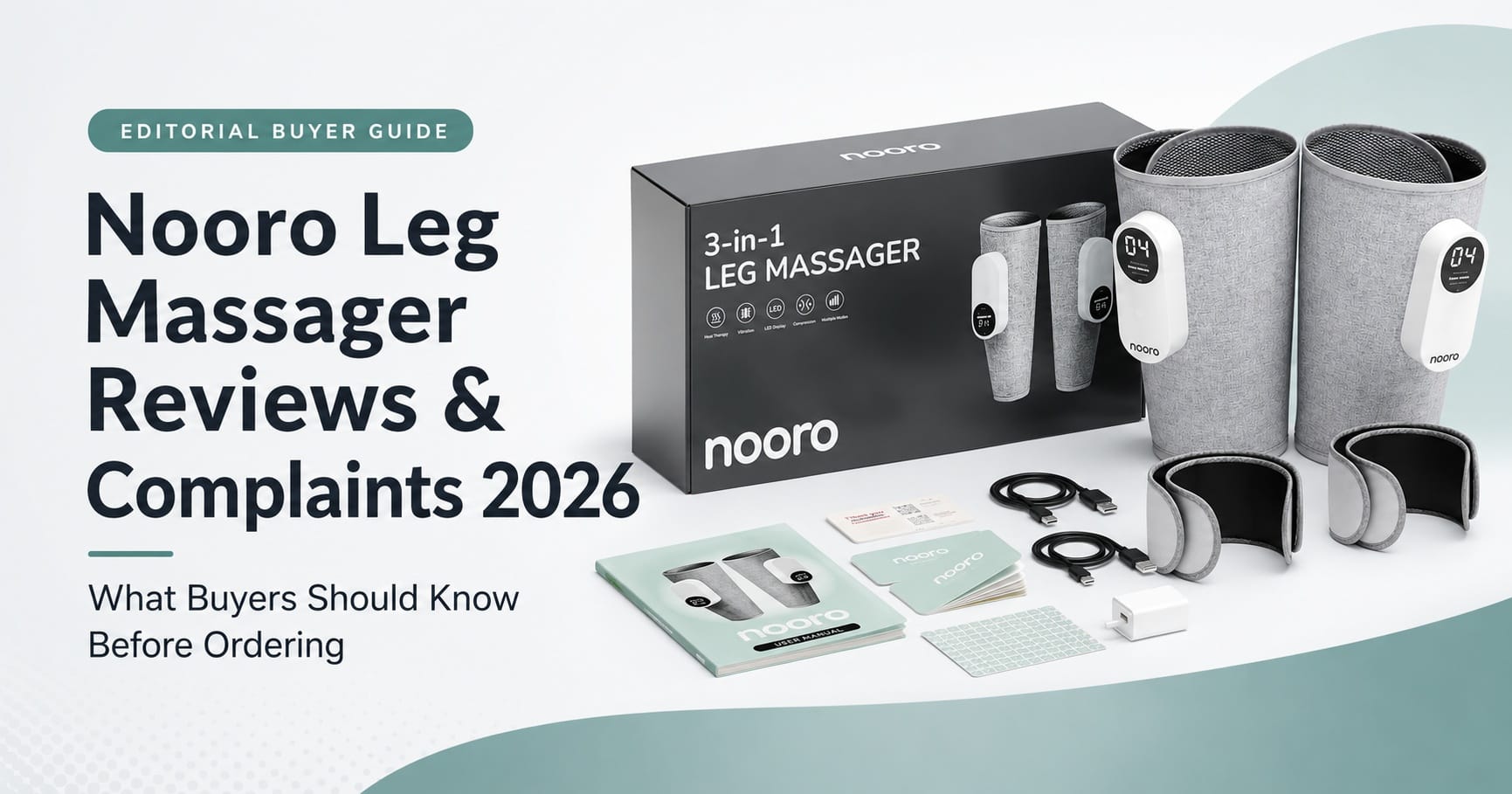 Nooro Leg Massager Reviews & Complaints 2026: Could This 3-in-1 At-Home Leg Routine be Exactly What You've Been Looking for?