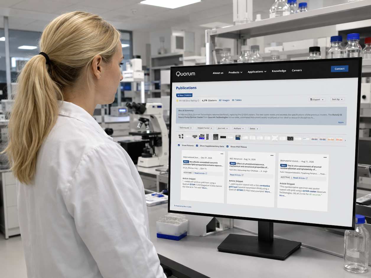 Quorum Technologies Debuts Bioz Badges to Connect Researchers with Product Evidence