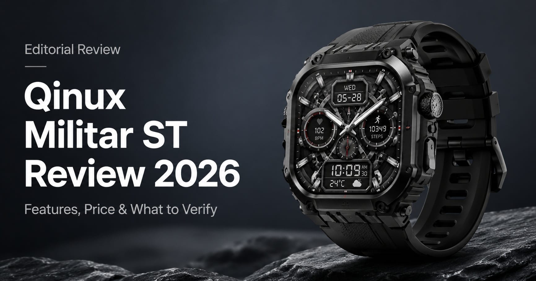 Qinux Militar ST Military Smartwatch Reviews 2026: Could This Be the Rugged Smartwatch You've Been Looking For?
