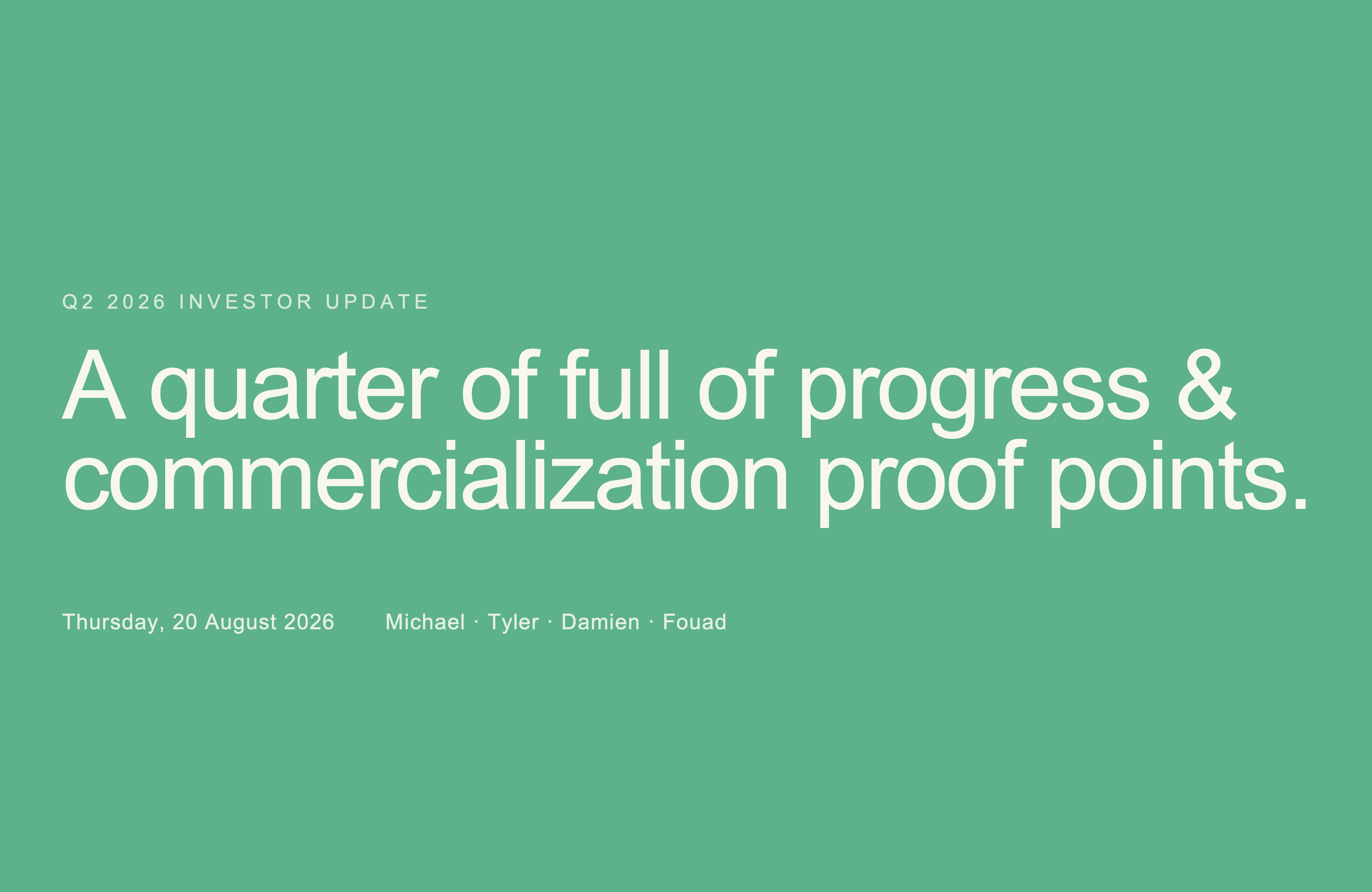 eXoZymes Reports Second Quarter 2026 Results and Provides Business Update at 5PM ET Today