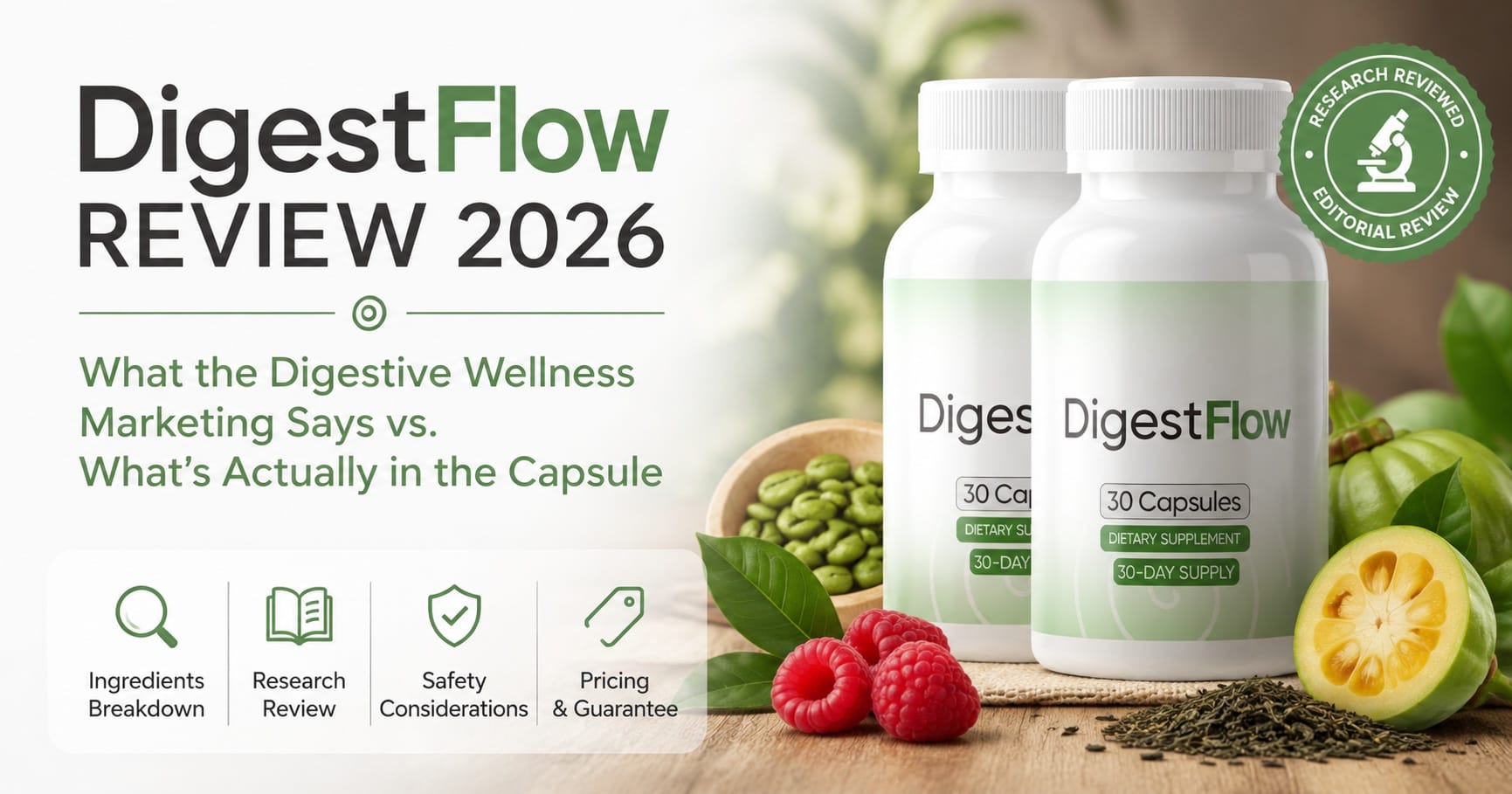 DigestFlow Reviews 2026: Could This Unexpected 5-Ingredient Formula Be the Daily Wellness Support You've Been Looking For?