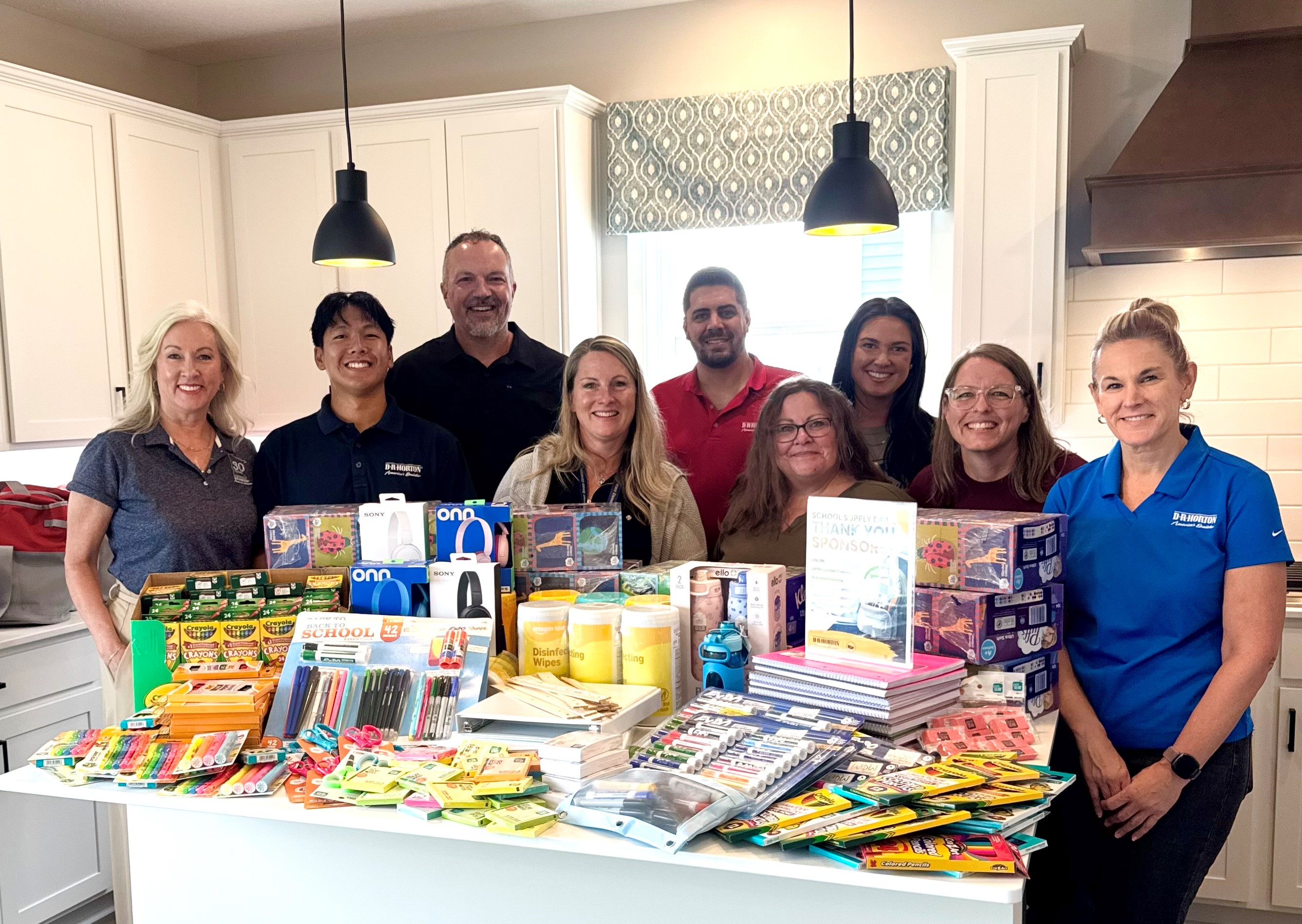 D.R. Horton's Minnesota Division and Trade Partners Donate School Supplies to Rochester Schools