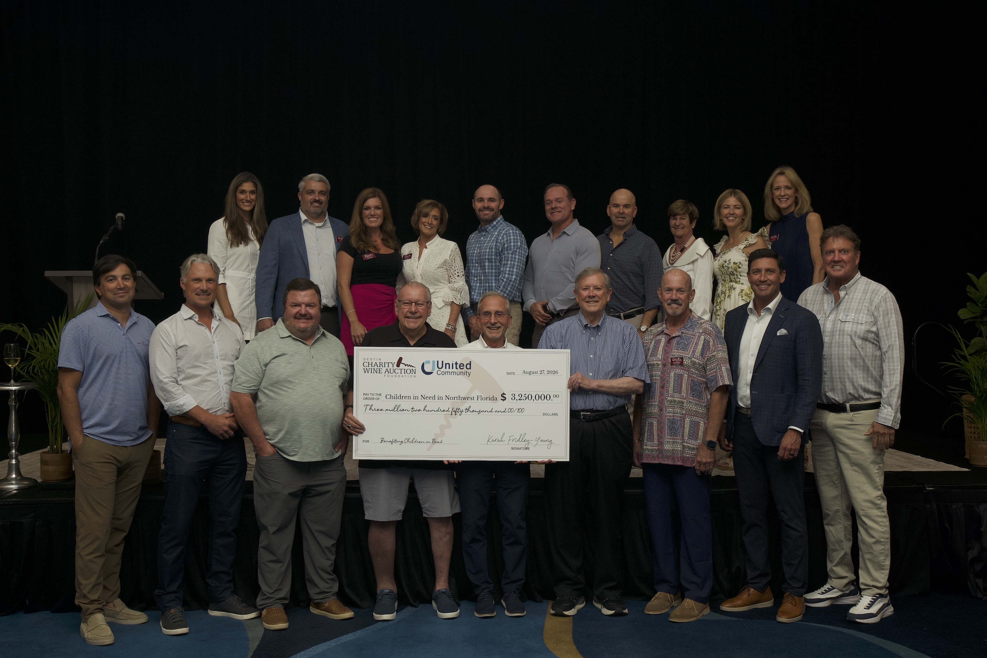 A Lasting Legacy of Impact: Destin Charity Wine Auction Foundation Distributes Millions to 15 Local Children's Charities and Announces Major Endowment Gift