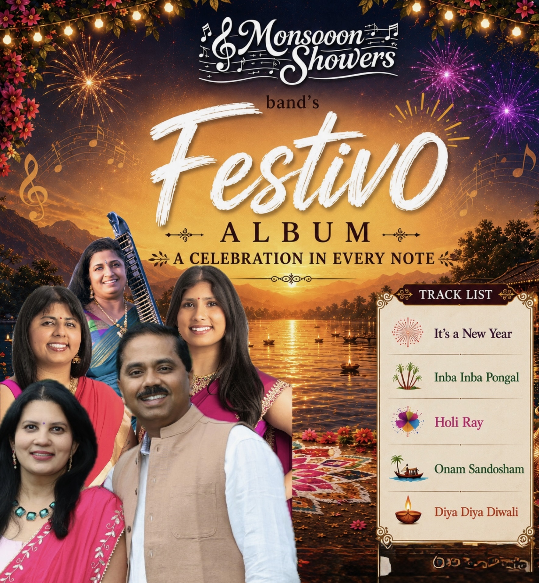 Monsoon Showers' FESTIVO Album and Documentary, Inspired by India's Festivals Under Consideration for 2026-2027 GRAMMY Awards(R)