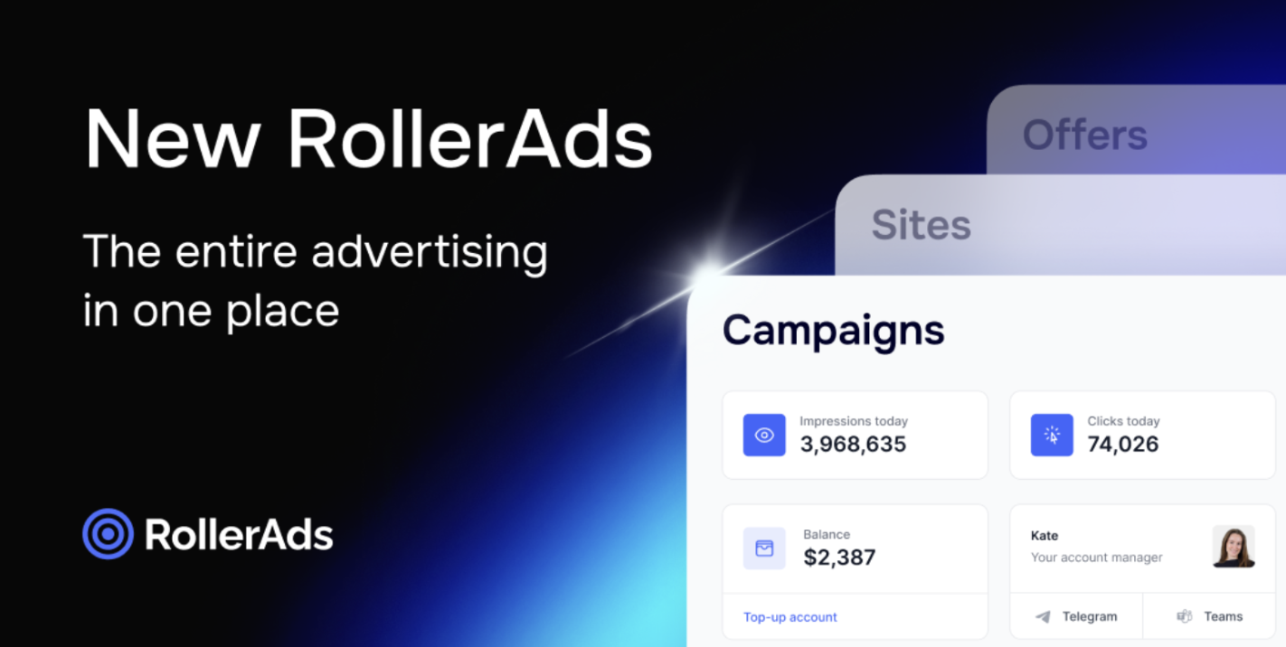 RollerAds Launches a Full-Cycle Ad Platform with Traffic, Offers, and Monetization in One Workspace