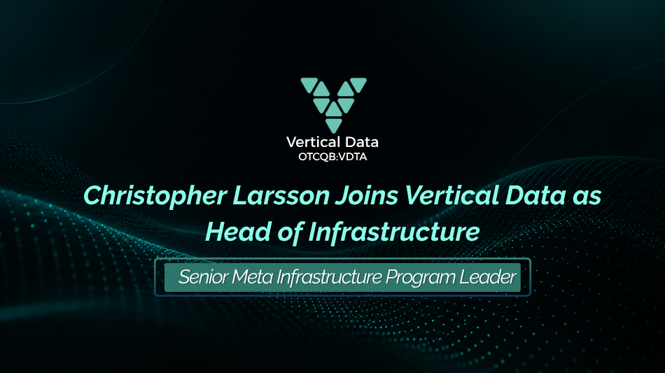 Christopher Larsson Joins Vertical Data as Head of Infrastructure
