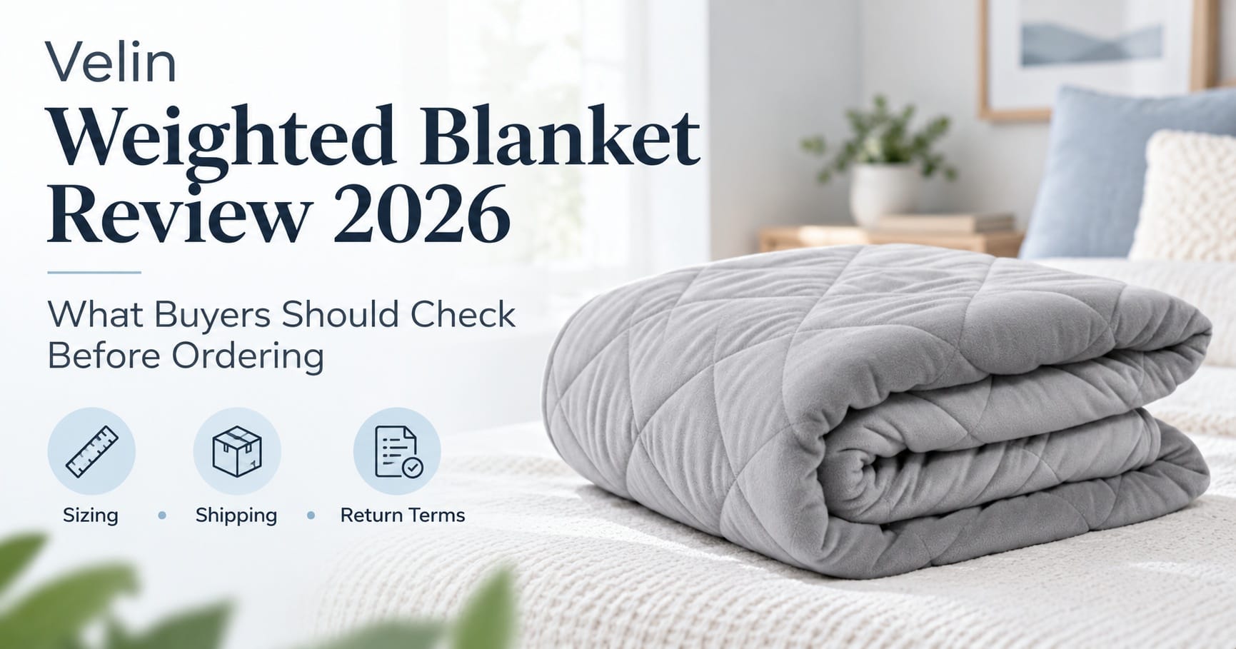 Velin Weighted Blanket Reviews 2026: Could This Be the Weighted Comfort Upgrade You've Been Looking For? Glass Beads, Sizing & Price Examined