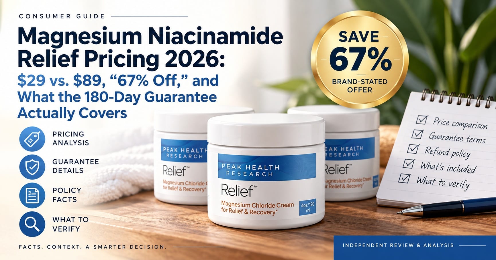 Magnesium Niacinamide Relief Reviews 2026: Could This $29 Topical Comfort Cream be the Daily Relief Upgrade Buyers are Looking For?