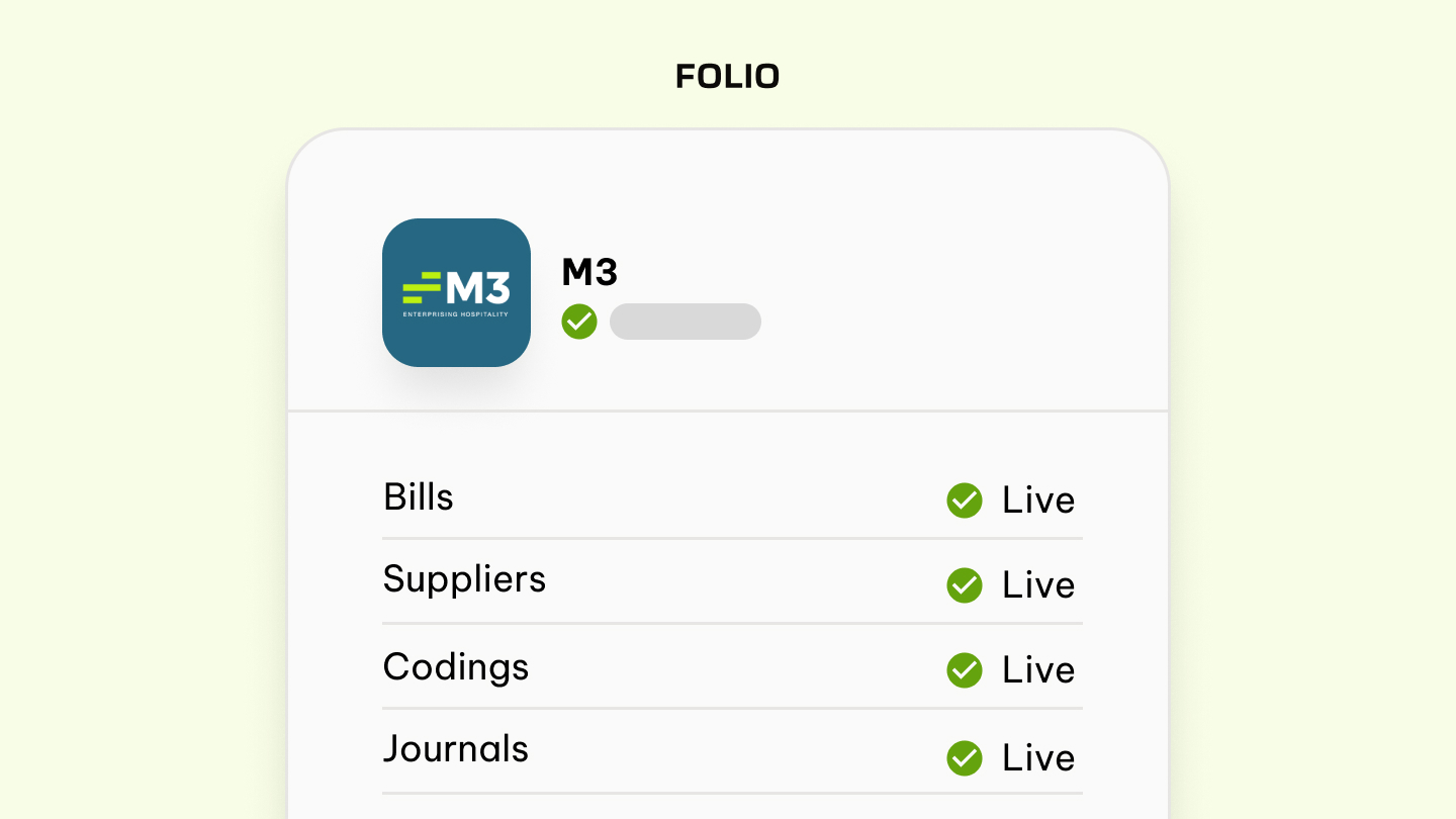Folio Partners with M3 to Deliver a Connected Procure-to-Pay Experience for Hotel Finance Teams