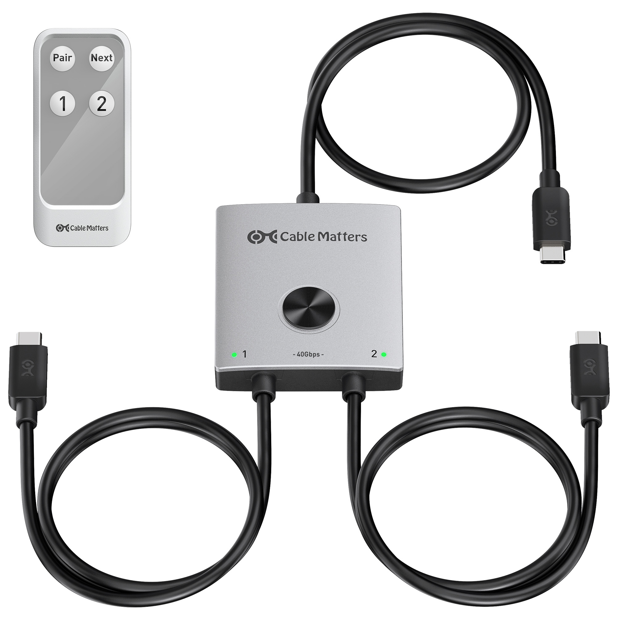 Cable Matters Introduces 40Gbps USB4(R) KVM Switch for Two Laptops