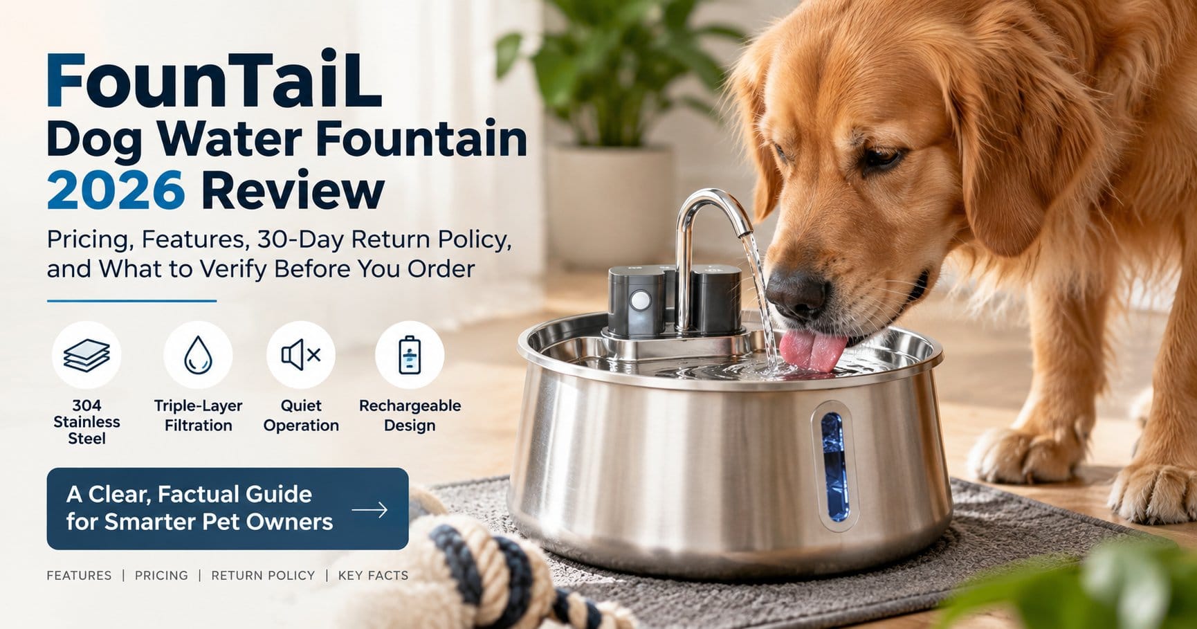 FounTaiL Reviews 2026: Dog Chooses the Faucet Over the Bowl? Could This Be the Fountain You've Been Looking For?